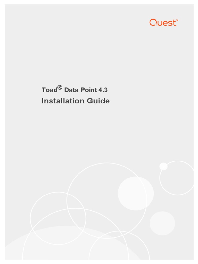 Toad Data Point Installation Guide – EILBI