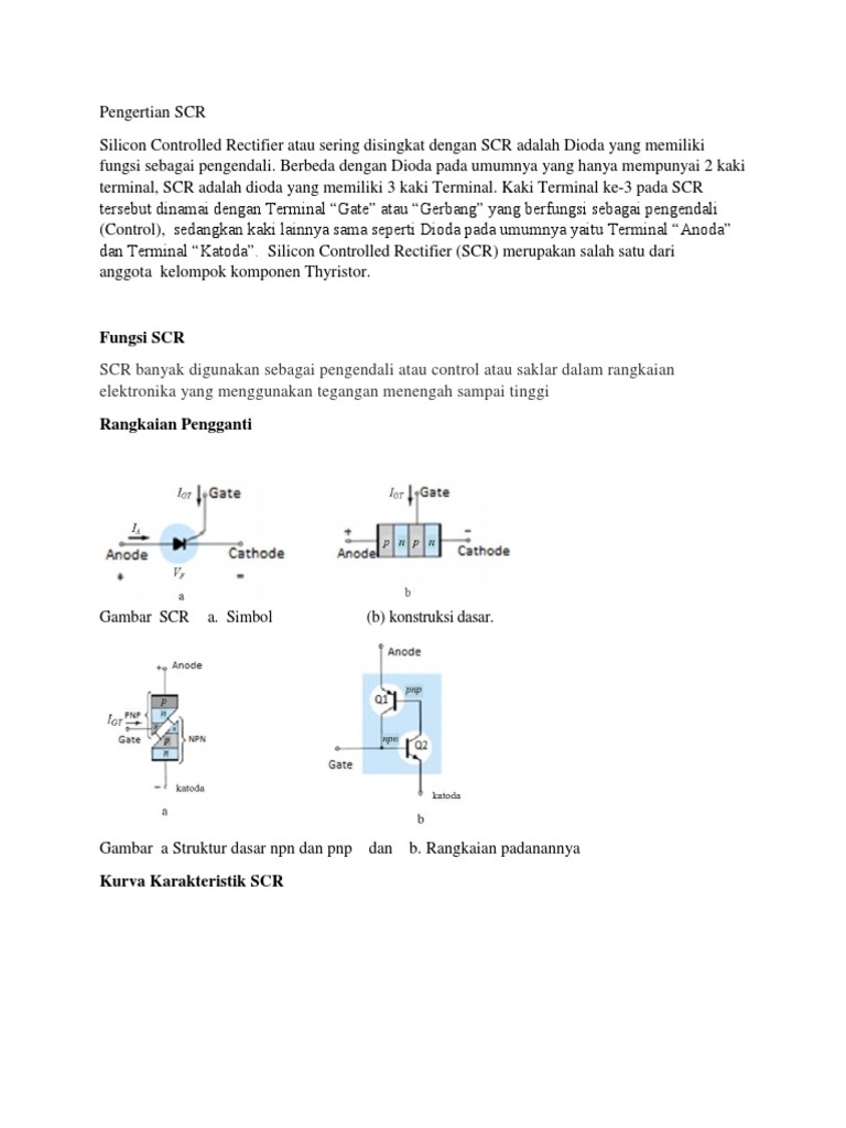 Fungsi dan Cara Kerja SCR | PDF | Sains & Matematika | Komputer