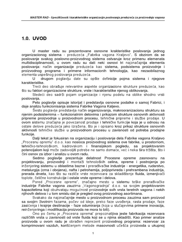 01 MASTER RAD - Ispravljeno | PDF