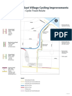 East Village Cycling Improvements - Cycle Track Route