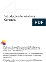 Introduction To Windows Concepts