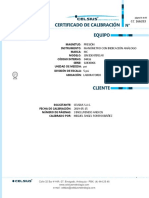 CC 166333 Certificado de Calibracion Manómetros - 17025