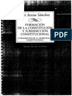 Formacion de La Constitucion y Jurisdiccion Constitucional - Jose Acosta Sanchez