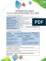 Guía de actividades y rúbrica de evaluación - Fase 1 - Elaborar ensayo de la estadística descriptiva aplicada a ciencias agrarias.docx
