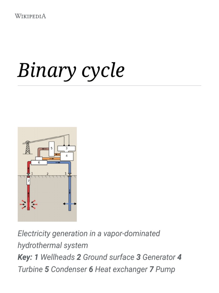 Binary Cycle Physical Quantities Physics