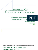 Fundamentos de La Etica en Educacion. Pedro Ortiz Cabanillas