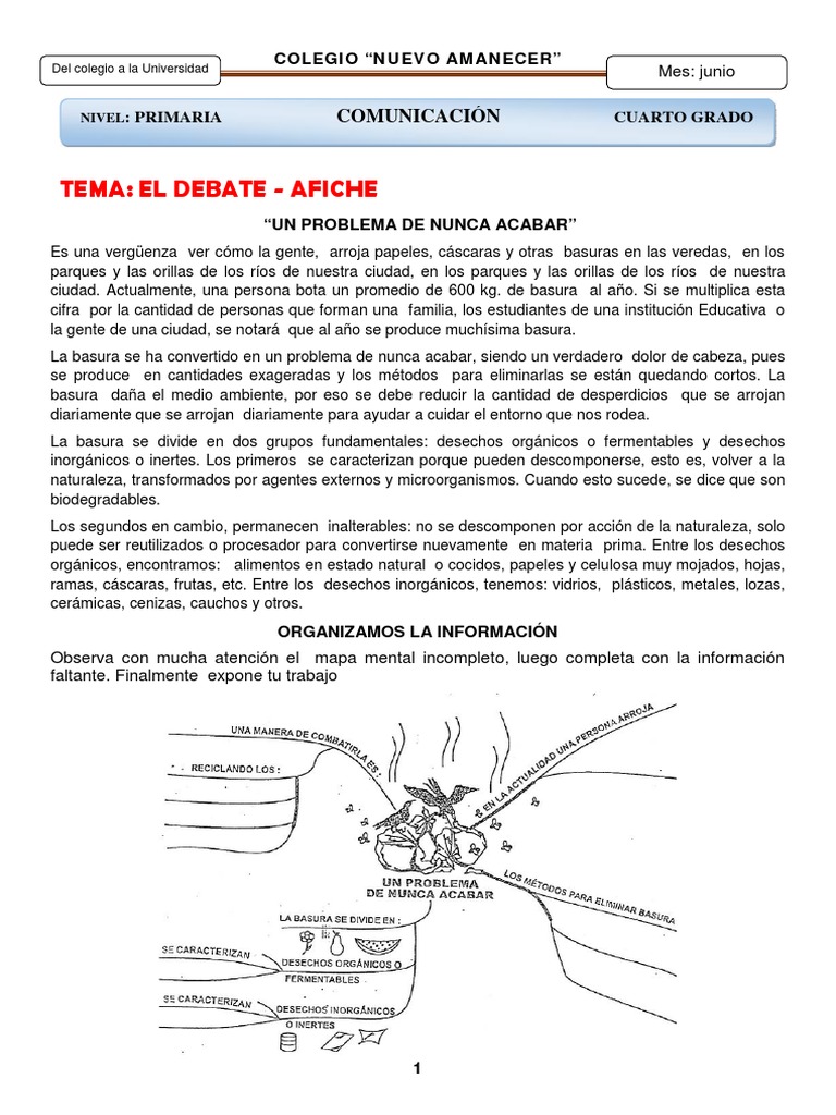 Problemas de Basura en la Ciudad | PDF | Residuos | Póster
