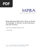 Remembering Thirty-Five Years of Social Accounting: A Review of The Literature and The Practice