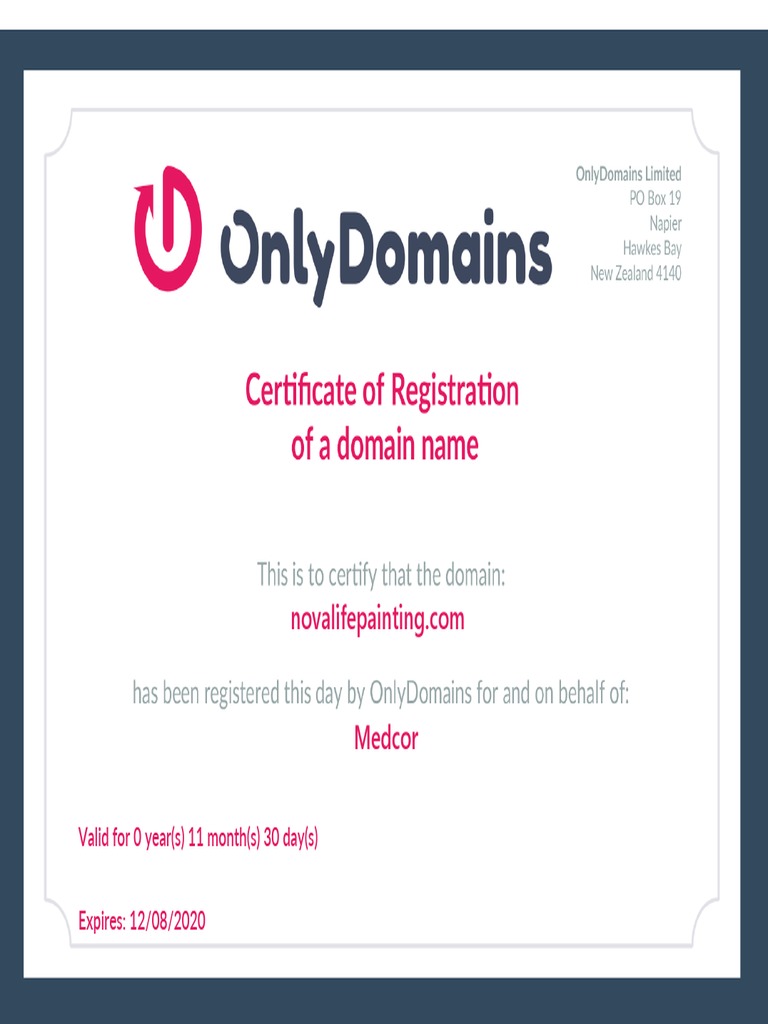 Registration Certificate | PDF
