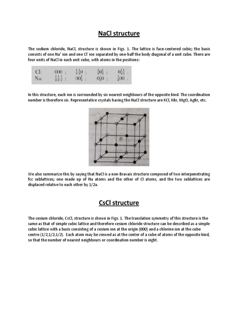 Solid Crystal Structure Pdf: Crystal Lattice Pdf – NPMKWB