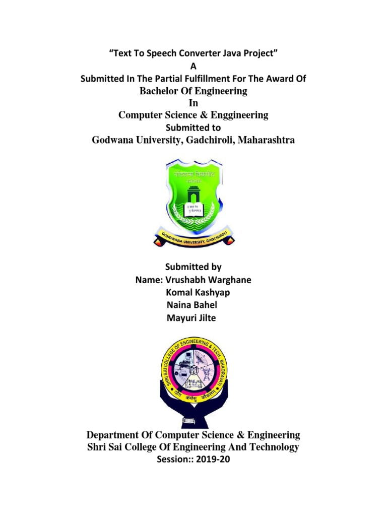 Text To Speech Converter PDF Speech Synthesis Computer Engineering