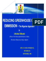 Reducing Greenhouse Gas Emmission - : Abiodun Ibikunle
