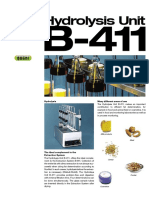 Hydrolysis Unit: Hydrolysis Many Different Areas of Use