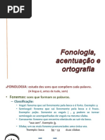 Morfologia - Fonologia, Acentuação e Ortografia 