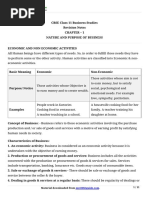 business studies notes  chapter 1