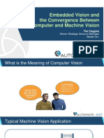 Embedded Vision and The Convergence Between Computer and Machine Vision