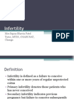 Infertility: Mrs Sapna Bhavin Patel Tutor, Mtin, Charusat, Changa