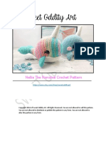 Sweet Oddity Art: Nellie The Narwhal Crochet Pattern