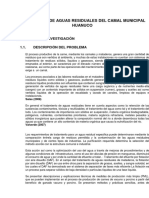 Tratamiento de Aguas Residuales Del Camal Municipal Huanuco