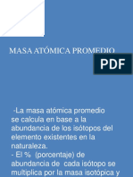 Cálculo Masa Atómica Promedio