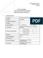 Silabo 2019-II Investigación de Operaciones I B