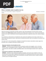 Mitos e Verdades Sobre as Pedras Nos Rins