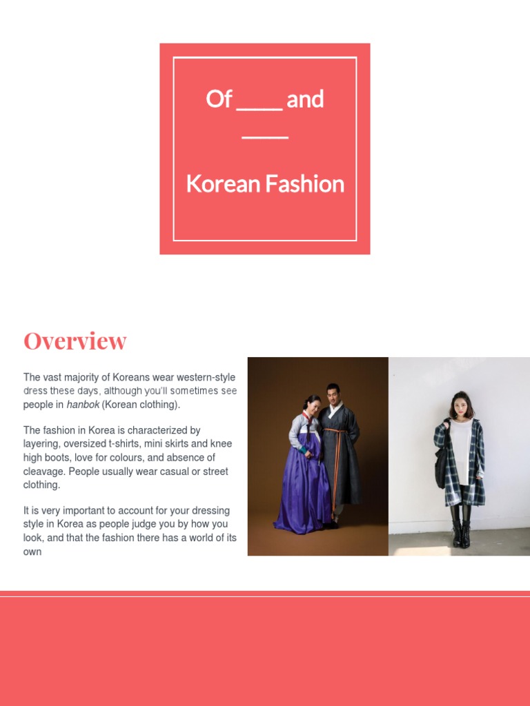 Korean Fashion Style Guide 2019 | PDF