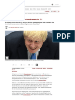 Brexit: Boris Johnson Riskiert Das Restvertrauen Der EU - SPIEGEL ONLINE