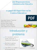 El Papel Del Supervisor en Los Centros Educativos