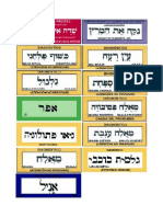 Etiquetas Color Pendulo Hebreo