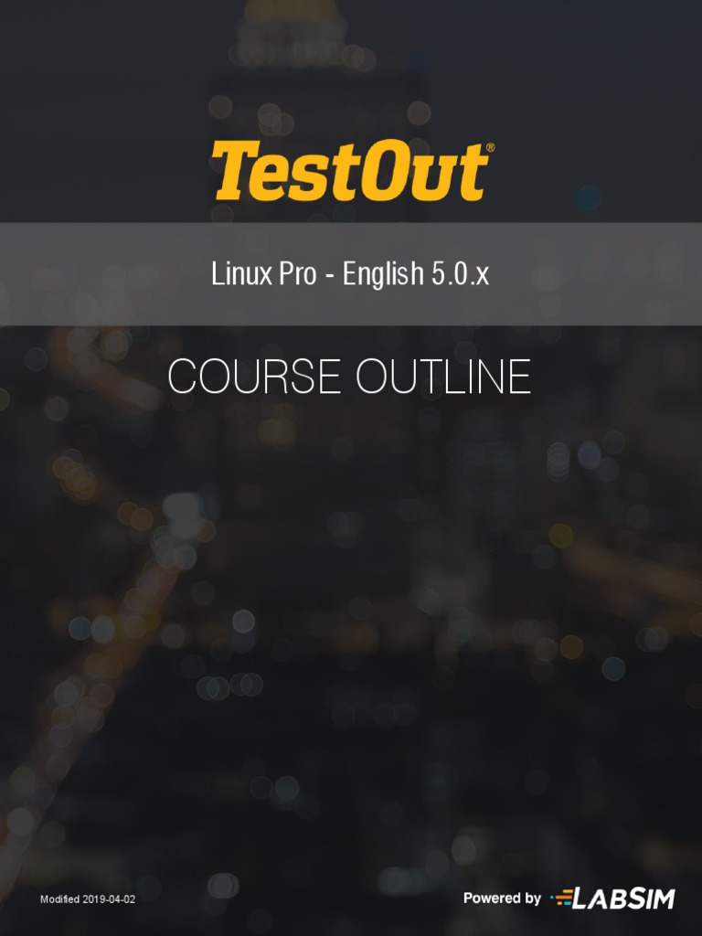 Contenido Temático Curso Testout Linux Pro PDF PDF Ip Address