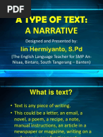 A Type of Text: A Narrative: Iin Hermiyanto, S.PD