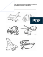 Pintar Los Medios de Transportes Aereos y Marque Con Una X Los Transportes Que No Sean Aereos