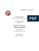 Regla de Las Fases Aplicado en Equilirio Quimico