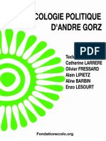 Fondation de L'écologie Politique - L'Écologie Politique D'andré Gorz