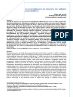 Análise Comparada de Concentrações de Negócios Dos Setores Industrial, Comercial e de Turismo.