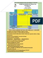 Fase 2 Paso A Paso Elaborar Factura Con Formulas y Funciones