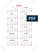 Calendario Bolsillo Castellano 2019 - 55x85 PDF
