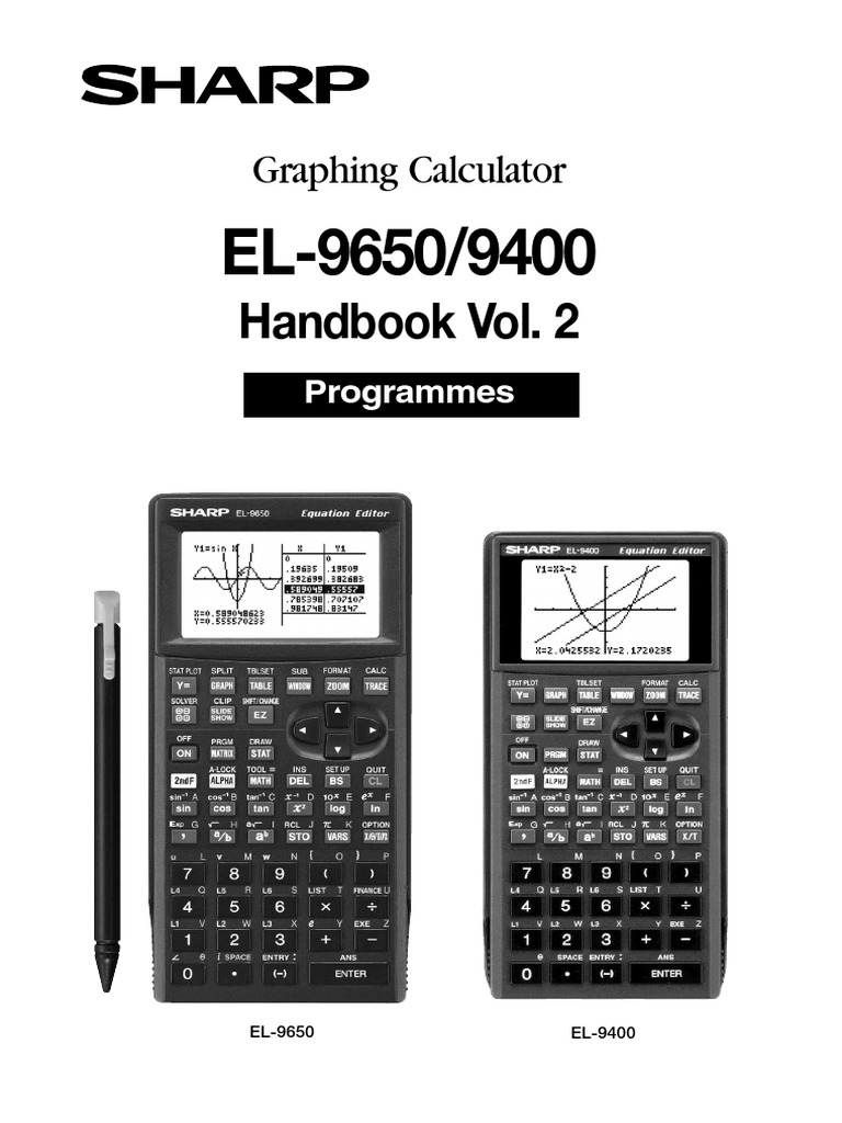 Handbook Vol. 2: Graphing Calculator | PDF | Sine | Parameter (Computer ...