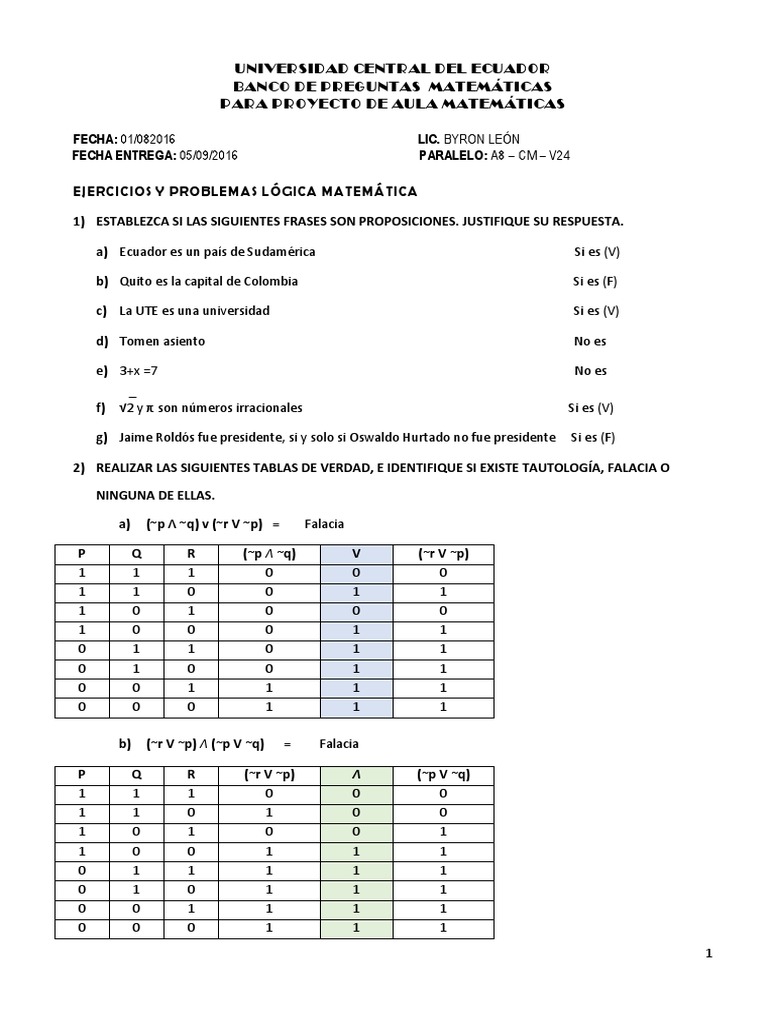 Banco De Preguntas Pdf Numero Racional Proposicion