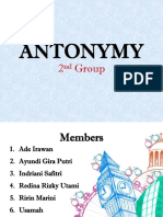 Antonymy: 2 Group