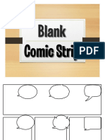 Blank Comic Strip Template