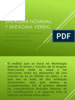 Sintagma Nominal y Verbal