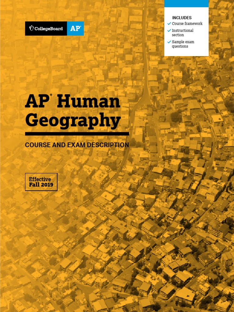 ApHumanGeographyCourseAndExamDescription 1 PDF Advanced