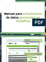 Manual Actulizacion Datos Sofiaplus PDF