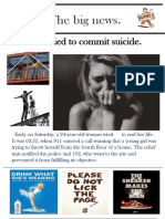 She Tried To Commit Suicide.: The Big News