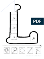 Material - Letra L - Recortable