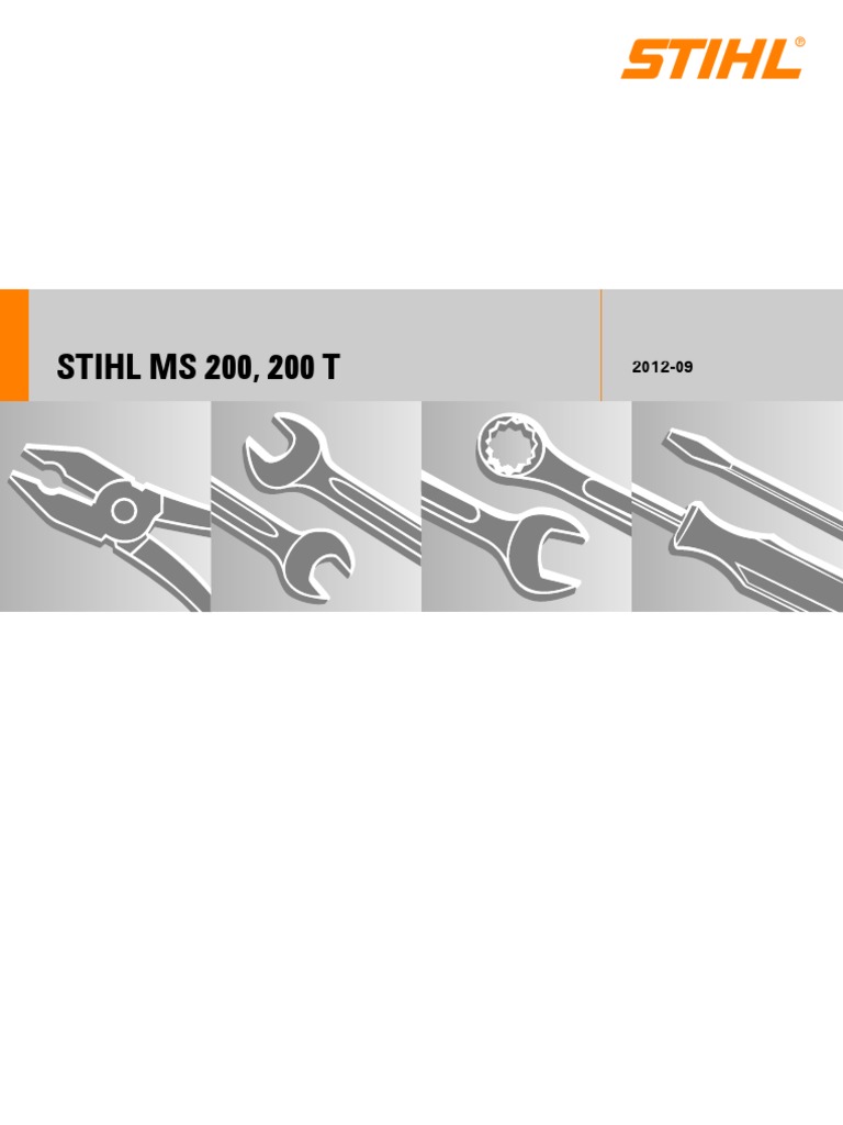 MS 200-200T Service Manual | PDF | Carburetor | Ignition System