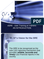 Introduction To E-SRE Training