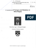 Problems of Torque and Rotation in Wire Ropes: 1. Internationaler Stuttgarter Seiltag 21. Februar 2002